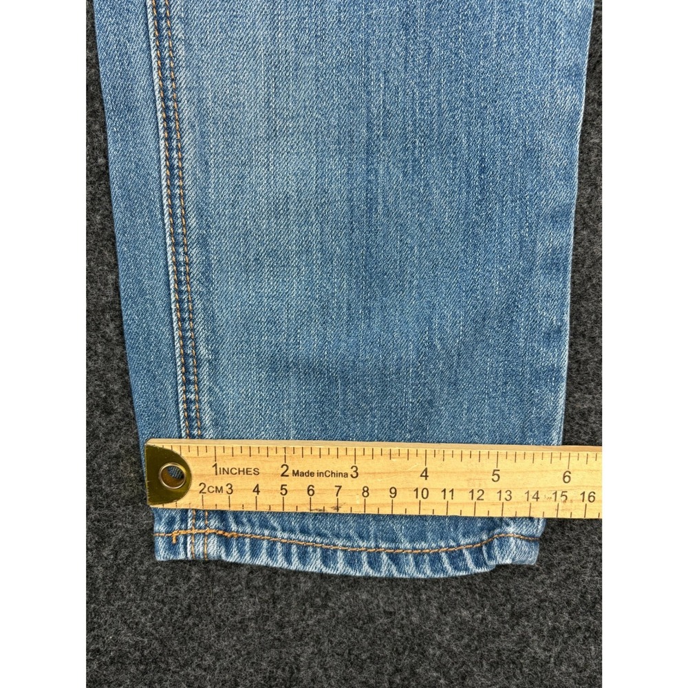 American Eagle Tomgirl Jeans Womens 4 Light Wash Distressed Button Fly Denim‎ - Picture 8 of 11